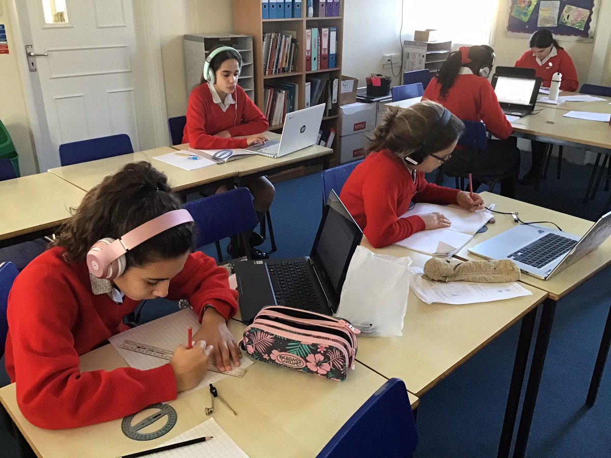 GodstoweMaths's tweet photo. Year 8 are doing a great job of following online videos in order to perfect their technique of constructing triangles. https://t.co/fOPHXcYD5z