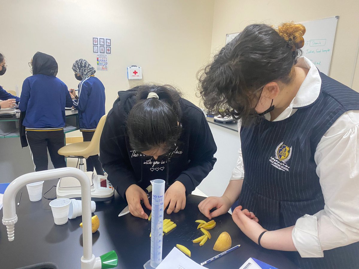 pacebritish's tweet photo. Year 10 girls investigating Osmosis with potatoes and salt
#paceeducation #pacebritishsharjah #spea #bsme #britishschools #inthistogetherdubai #internationaleducation #sharjah https://t.co/1ncWFRHbbh