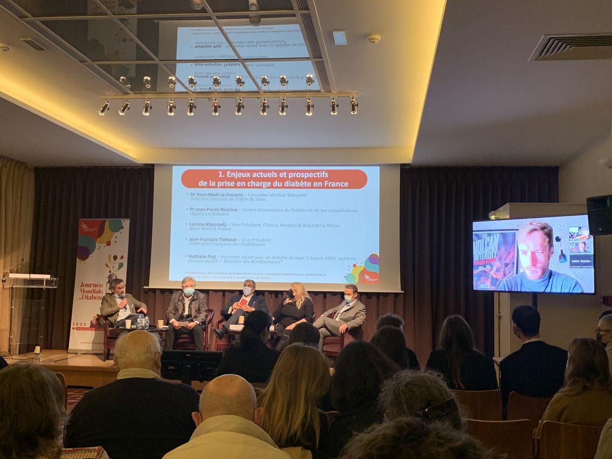 Leonor_Mrchd's tweet photo. Table ronde: les enjeux de la prise en charge du diabète. Ma question au colloque de @FederationAFD : QUID la prise en charge de la santé mentale des patients ? Pourquoi ne pas utiliser la télésanté &amp; parler de télésoutien plutôt que de télésurveillance ? @yann_ledouarin https://t.co/zJnVGHloAE