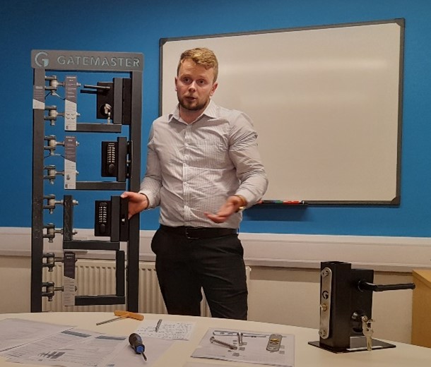 firstfenceltd's tweet image. Big thank you to Toby at @GatemasterLocks for providing training on Gatemaster products for First Fence staff. These locks are designed to suit a wide range of gates, providing added security to gate systems. Shop online at lnkd.in/gVb959jC #gates #security #gatelocks