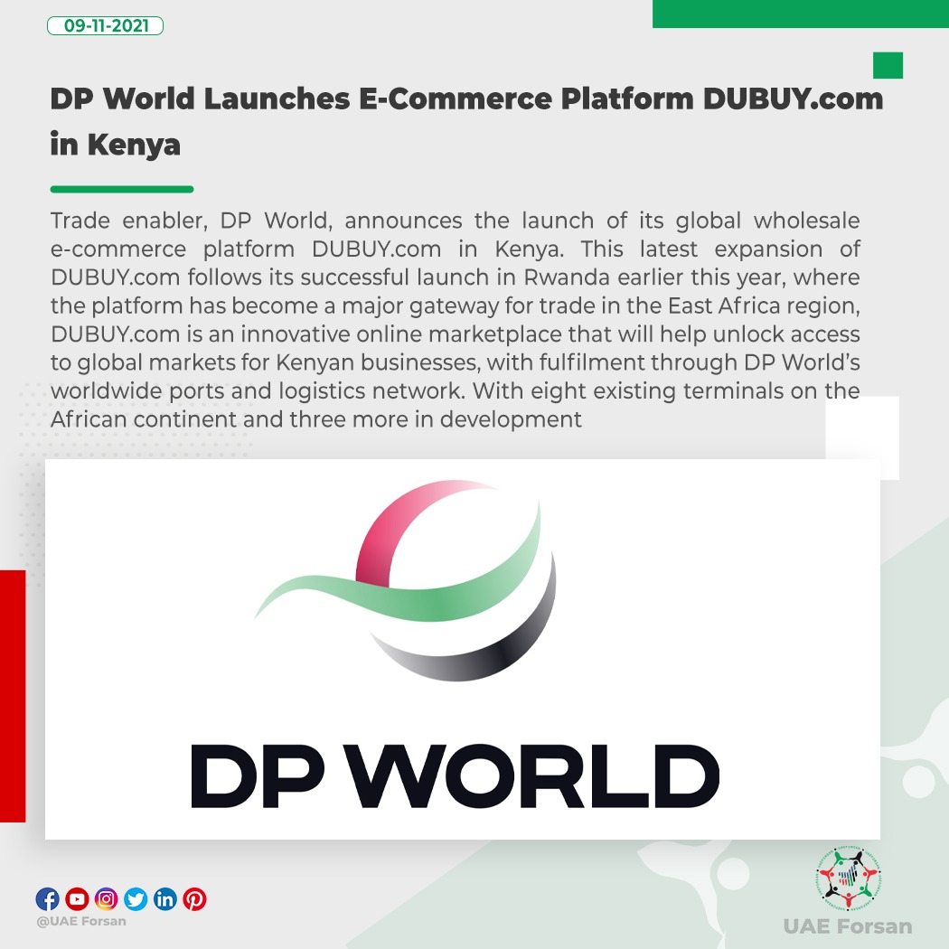 UAE_Forsan's tweet photo. DP World Launches E-Commerce Platform https://t.co/kUt52jonoV in #Kenya
#TradeBeyond
@DUBUY_by_DPW
@DP_World https://t.co/QnHcEkrq3D