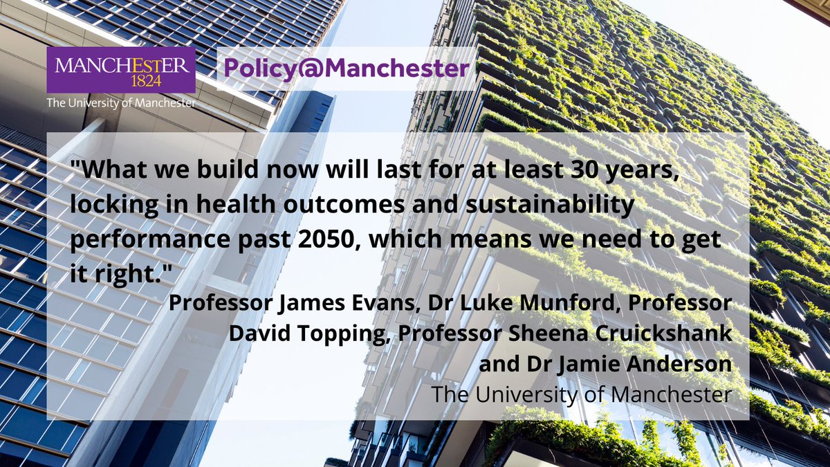 UoMPolicy's tweet photo. In our new publication #BuildingUtopia, @JZCOS @sheencr @lanky_manky @dukester24 and Dr Jamie Anderson outline how building healthy cities can improve people's health and tackle environmental problems
@S4Bmanchester @DIIRM_UoM @LydiaBeckerIII @britsocimm
https://t.co/D9DqWg4oJw https://t.co/UCMFFrC7Qb