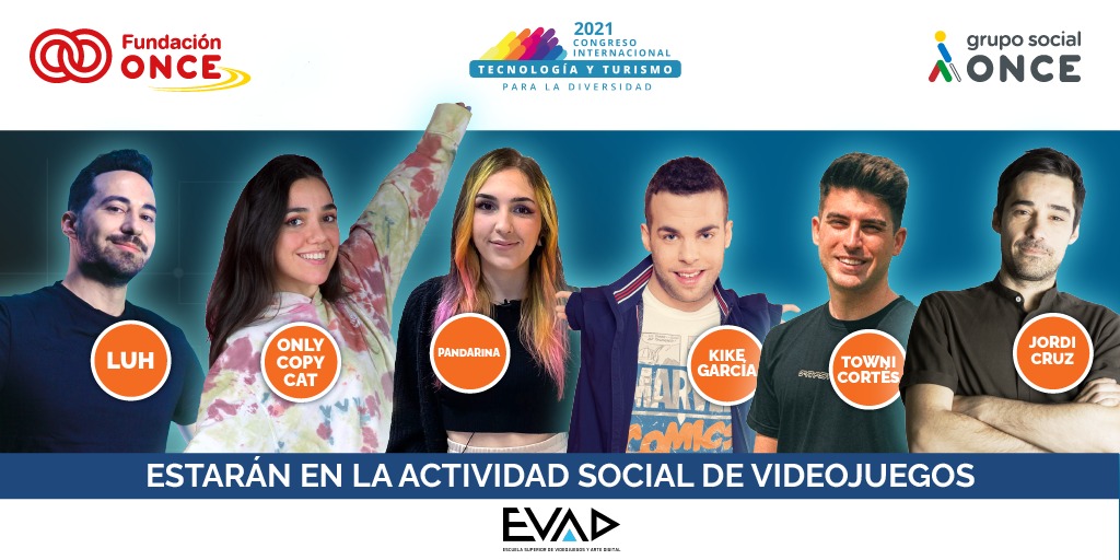 No te pierdas la sesión de #VideojuegosAccesibles que hemos preparado @Fundacion_ONCE y EVAD del 15 al 19 de noviembre 📌

Influencers como @iPandarina y @HDluh asistirán ¿Te lo vas a perder? 👉 bit.ly/3qlKHp6

#EVAD #EVADFormación #videojuegos #TTDFONCE2021