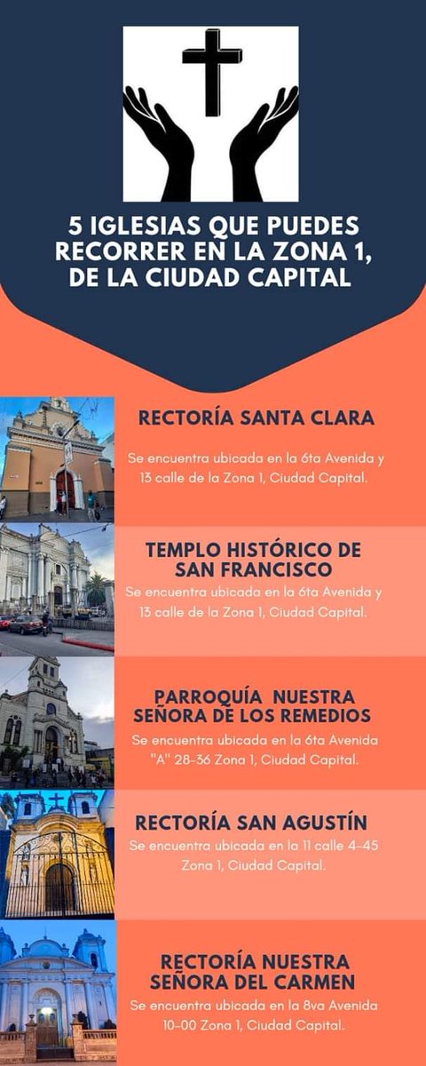 guateplusgt's tweet photo. #Religión| Te invitamos a que conozcas 5 iglesias que puedes recorrer en la Zona 1 de la Ciudad Capital. https://t.co/hqlMKLOnFF