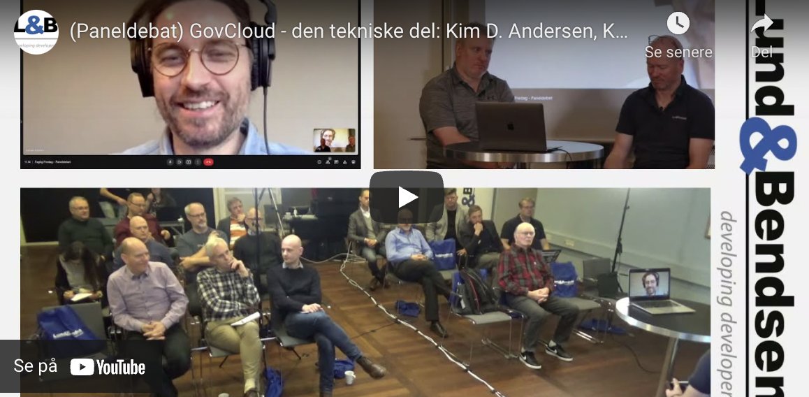 lundogbendsen's tweet photo. Efter en veloverstået SAOS-konference torsdag i sidste uge, tager vi hul på en ny uge med et tilbageblik på Faglig Fredag i oktober, hvor vi satte fokus på den tekniske side af GovCloud. 

Se eller gense paneldebatten  her: https://t.co/7GT5sLir3U
#govcloud #paas #cloud https://t.co/XPZL3uERKJ