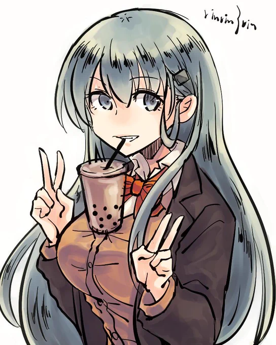 #タピオカの日
タピチャレ鈴谷 