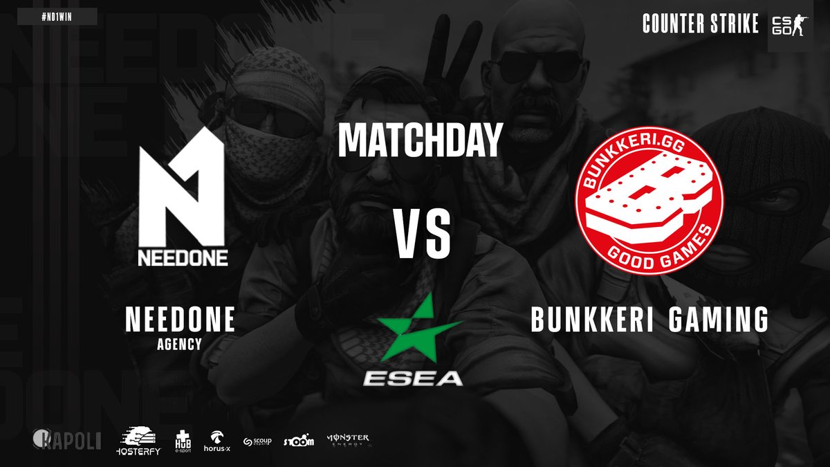 NeedONE_ND1's tweet image. #Matchday

Our #TeamCSGO is playing the seventh game of @ESEA open tonight 💪

🆚 @bunkkerigg  🇫🇮
🗺 de_overpass
⏰ 8.00pm
📅 7th days

Let&apos;s go ! #Nd1WIN 💪