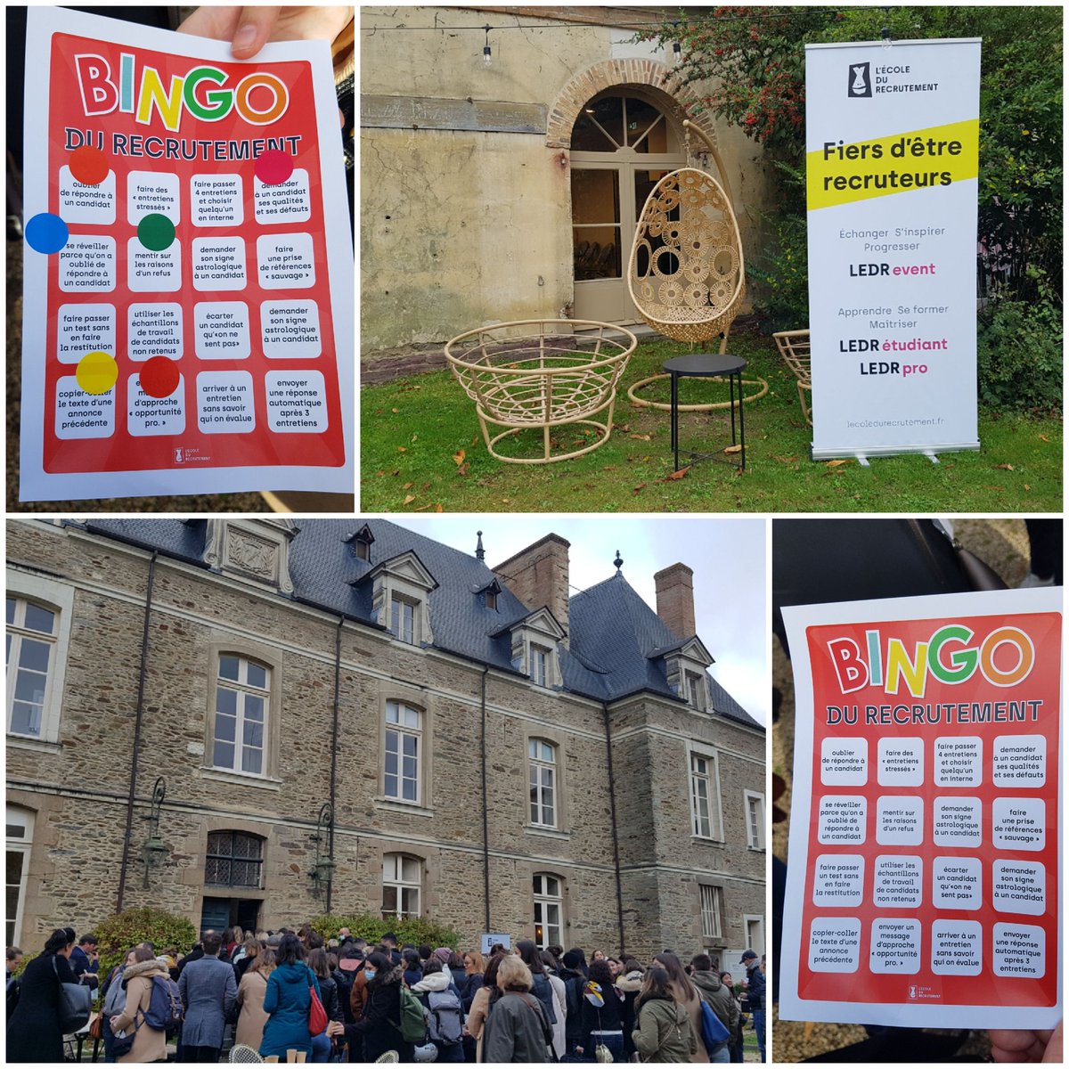 La Non conférence du #Recrutement à #Rennes, c'est comme la #Staracademy... beaucoup veulent entrer dans le château et monter sur scène pour recueillir les votes du public, ha non pardon des candidats. 
😊 Merci <a href="/ledrfrance/">L'École du Recrutement</a> pour cette #NCDR détonante et vivifiante, comme d'hab !