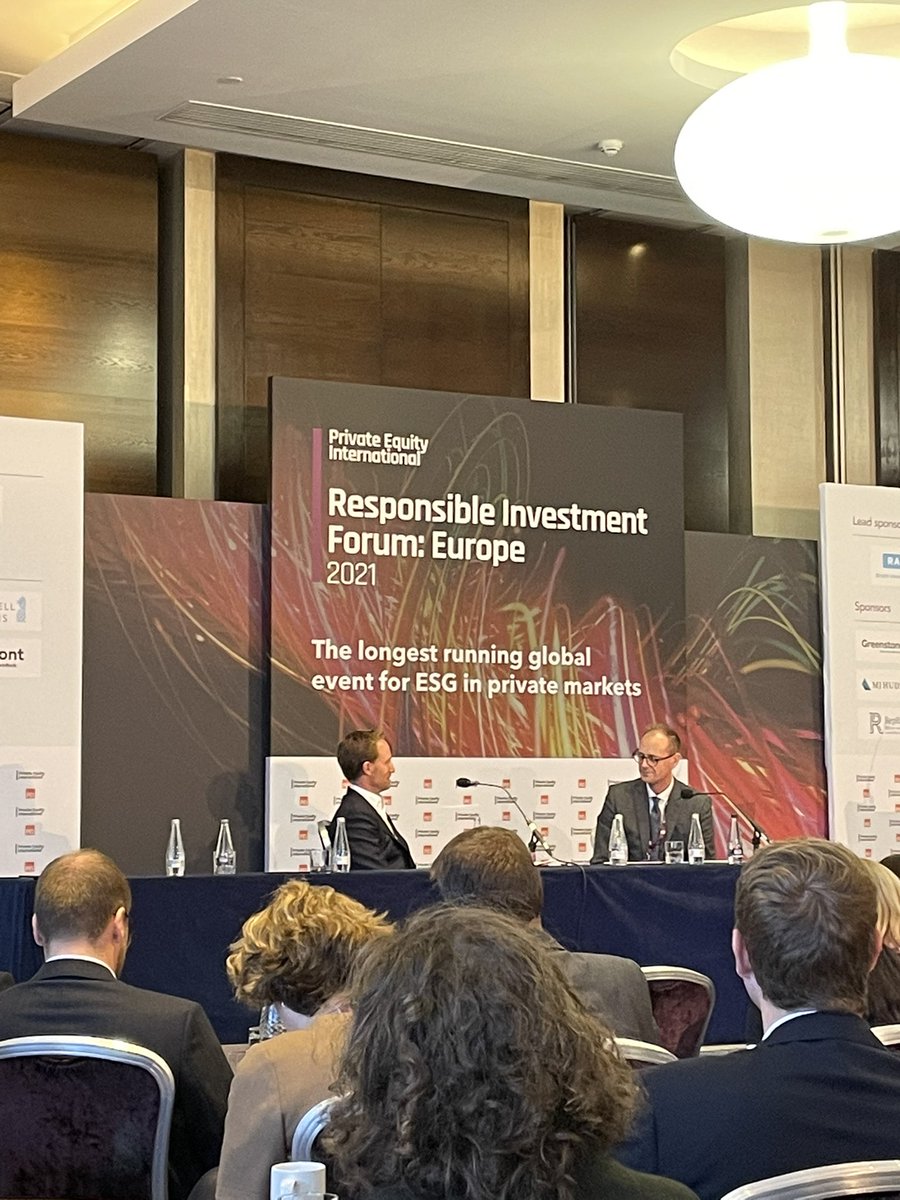 MetteSos's tweet photo. At #rif2021 Christian Sinding CEO of @eqt says that they have signed up for #sciencebasedtargets also for all portfolio companies - driving through targets, kpis and bonuses and focus on value creation - bravo! https://t.co/VUapK3rrZZ