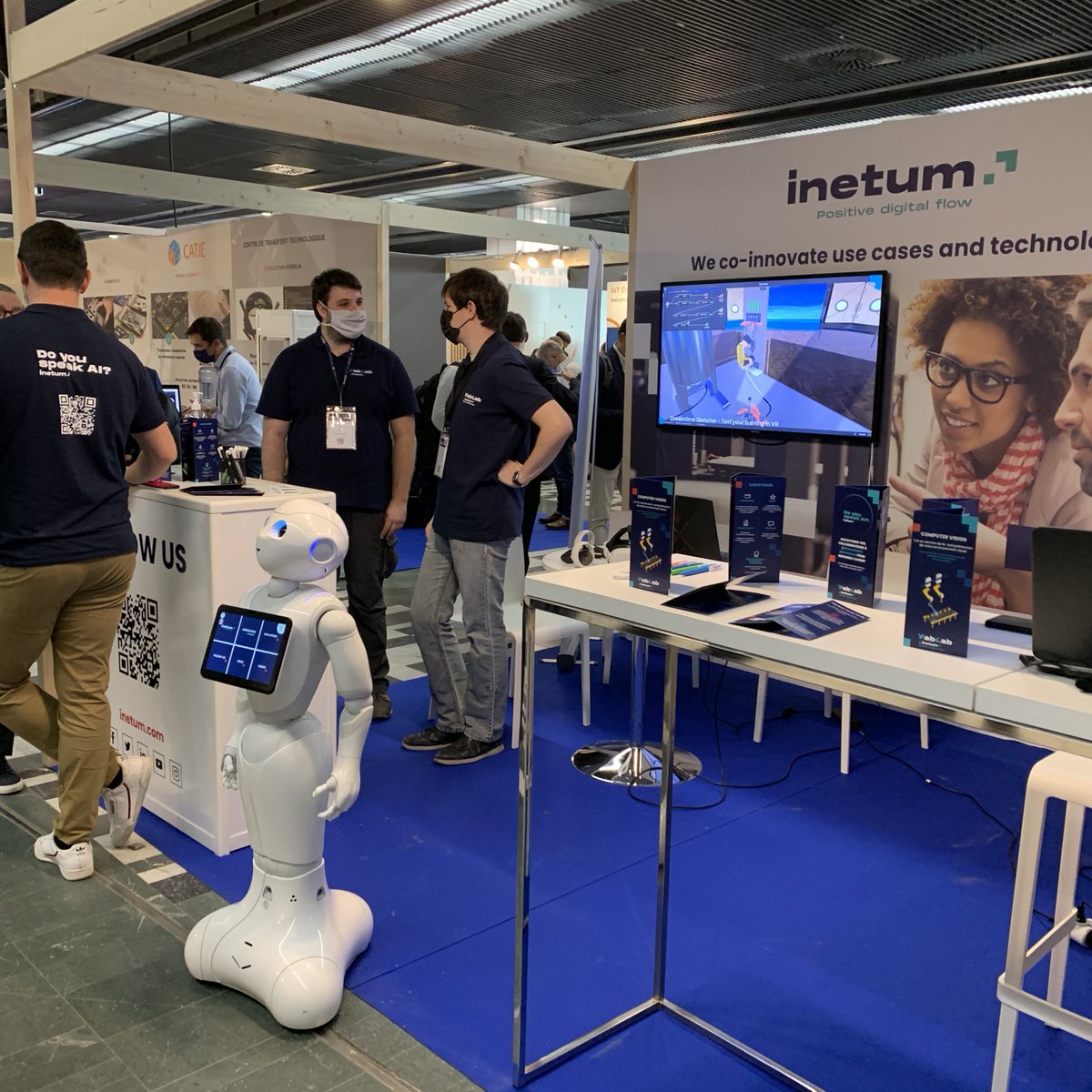 🇫🇷Pepper au #SIDOPARIS avec notre partenaire <a href="/inetum_fra/">Inetum (en français)</a>