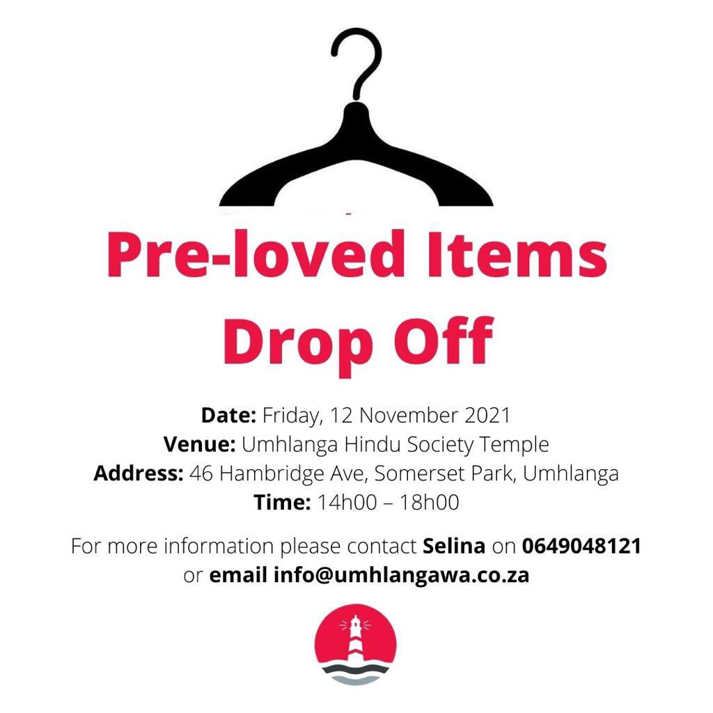 UmhlangaWA's tweet photo. Spring Clean Season! 🧺 
Our Pre-Loved Goods campaign is up and running. Drop by the UHS temple this Friday with your donations ❤️ https://t.co/Onq8aLTw4Q