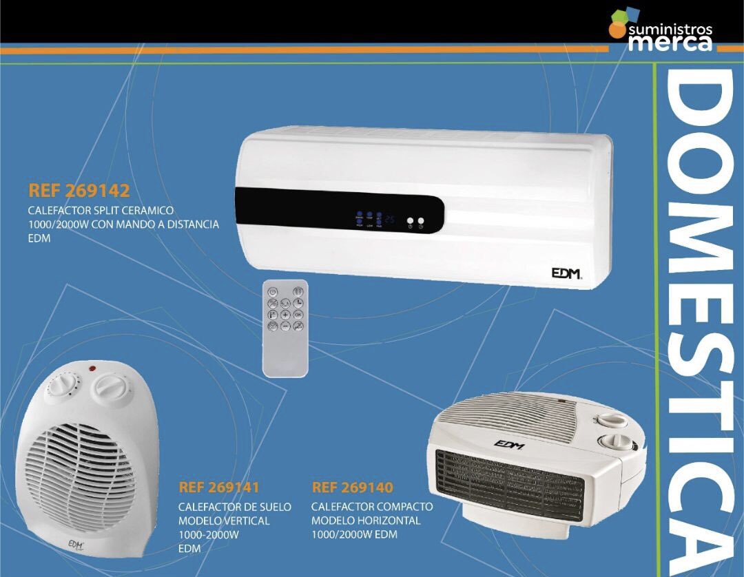SuministroMerca's tweet photo. Llega el fío.🥶 ¡Y las estufas EDM! Te presentamos ESTA amplia gama de calefactores🤩 ,espectaculares modelos para exteriores, industriales y domésticos . ¡Compra  en SUMINISTROS MERCA! https://t.co/wKqYBxLq4S