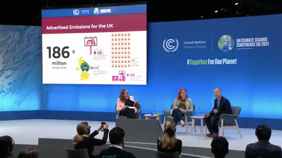 PurposeDisrupt's tweet photo. Our report and research shows Advertising contributes more than 186 million tonnes of CO2e https://t.co/XX3HiK7E9p