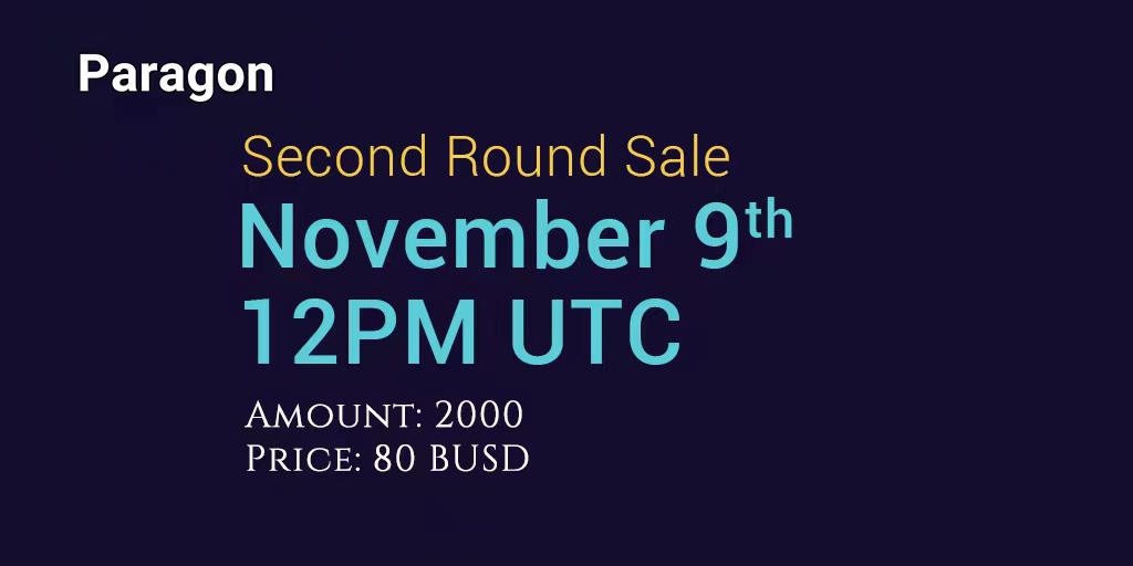 Paragon_NFT's tweet photo. 🔥Announcement🔥

Less than 2 hours to go until the 2nd round sale goes LIVE on @TheBinanceNFT !!🥳

The NFTs can be purchased using the following link👇
https://t.co/JUXeRtioOP

Get your $BUSD ready, you don't want to miss round 2!

#BinanceNFT #ParagonNFT #NFTsale https://t.co/Wu4h7KeHQo