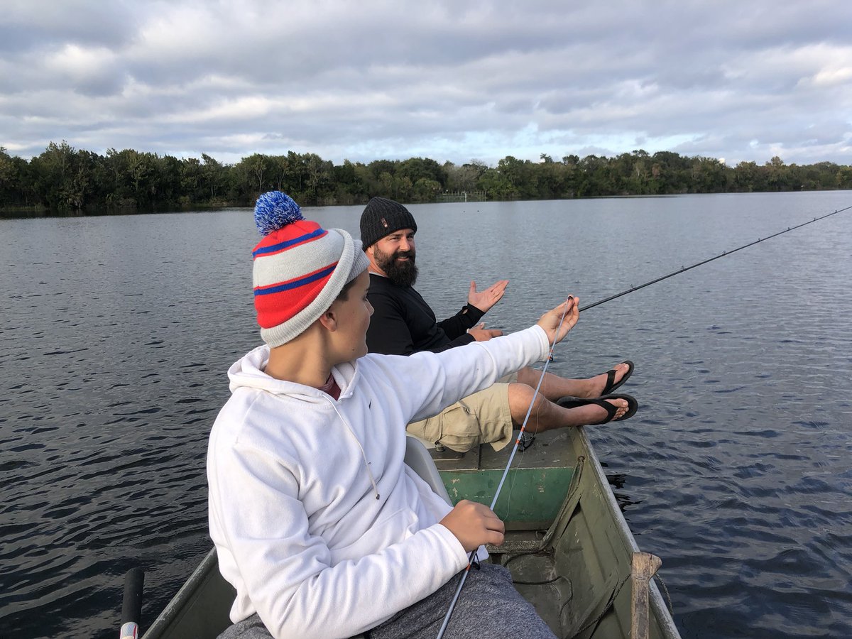 DanielKennedy23's tweet photo. Nice chilly day to hit the lakes.
#ormondbeach #centralpark #bass #bassfishing #johnboat #lake #outdoors #dadlife #fishinglife #lakefishing #florida #fall #sons #baitcaster https://t.co/NJOHG23juG