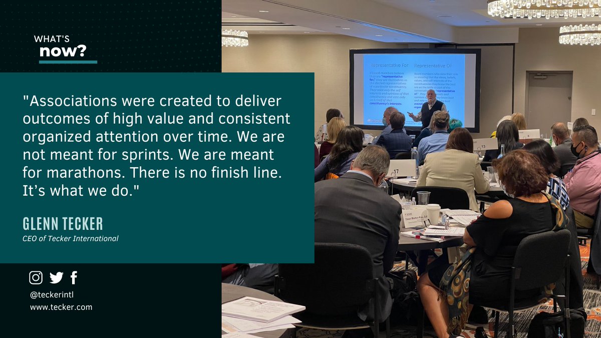 Excellent day at the CEO Symposium yesterday with the Tecker Team and ASAE represented! Here is a shot of Glenn speaking to the room of CEOs and elected leaders with some deep conversations happening with participants.