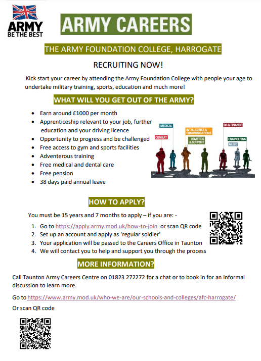 StaceyLeatherby's tweet photo. We love to hear from previous students! 
Harrison left TKASA in July to join the Army and hasn't looked back. It's great to hear how amazingly well Harrison has settled in to Army life.
Applications are now open if you are considering a career in the Army. https://t.co/VhedISZMmW