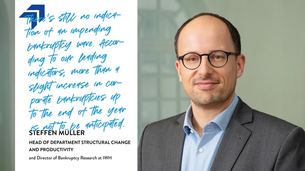 IWH_Halle's tweet photo. No cause for concern for the coming months: Thereβs still no indication of an impending bankruptcy wave. (2/3)
#bankruptcy #bankruptcyupdate https://t.co/jJmwD0L3Eb