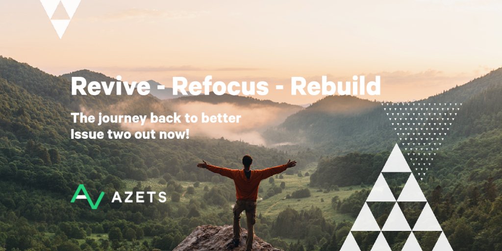 AzetsUK's tweet image. Have you seen issue two of our new guide Revive, Refocus, Rebuild: The journey back to better? hubs.la/H0-RwcL0 #LocalIntimacy #Specialists #Charities #CharityTuesday #TogetherWeAreAzets  #Trustees #VAT #Tax #GiftAid #Fraud