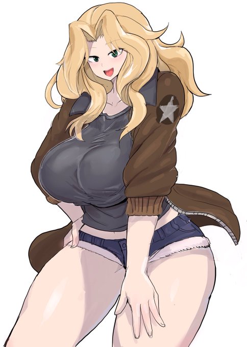 いいおっぱいの日に間に合うはずもなかったガルパンのケイさんです。 