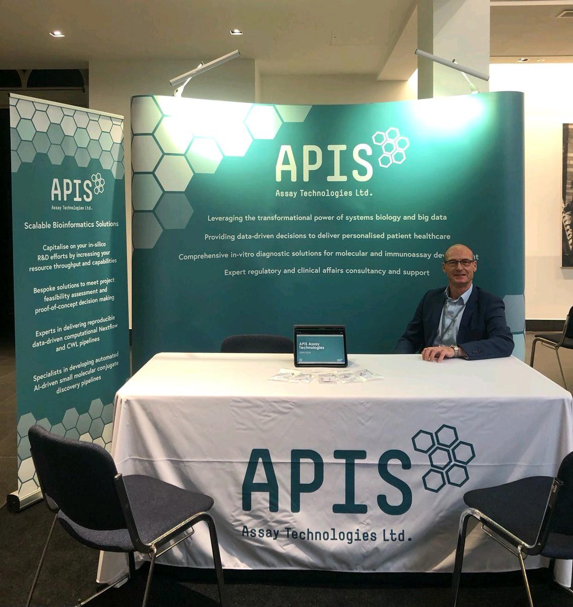 Day two at Biomarkers UK Conference. Come and say hello to our VP of Global Business Development Adam Gouldsworthy PhD #biomarkersuk #assaydevelopment #bioinformatics @OGConferences