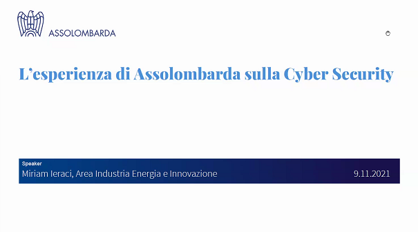 Exprivia_CY's tweet photo. In diretta adesso all' #apuliacybersecurityforum @Ieraci89M.  Presenta: l’esperienza di @Assolombarda sulla cyber security!

#Apuliacybersecurityforum #CyberSecMonth #ThinkB4UClick #CyberSecurity @Exprivia_Italy 

https://t.co/Fs5y0bsCXm https://t.co/G8dwGkdMnW