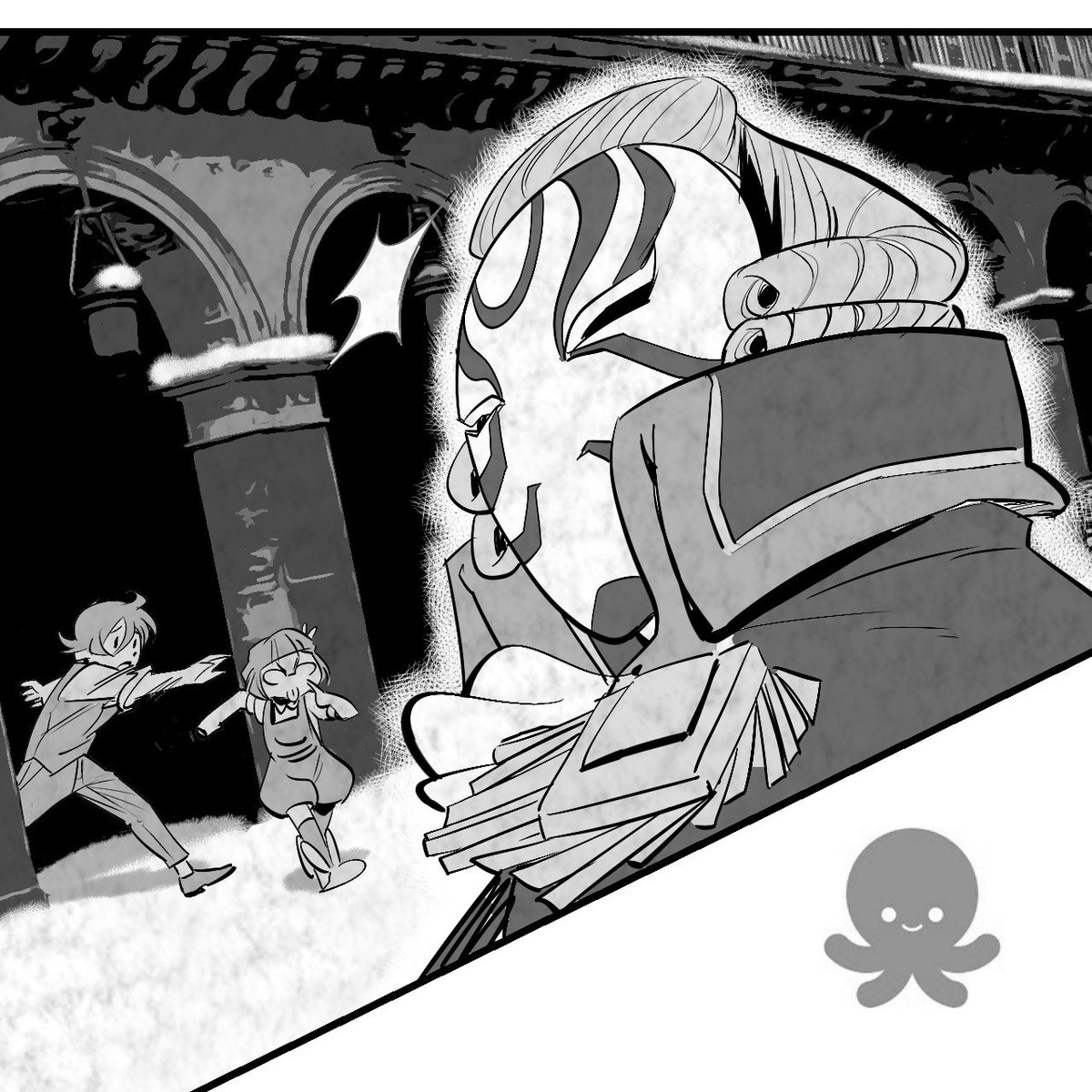 "Che cosa? Oggi esce il secondo capitolo di Qwest!? Su Tacotoon? E quando avevi intenzione di dirmelo, scusa?"
Oggi alle 17.30, il secondo capitolo costa solo 5 Tacocrediti!

#Qwest! #comics #manga #visual #characterdesign #mask #webcomic #webtoon #shonen #shonenmanga #art #csp