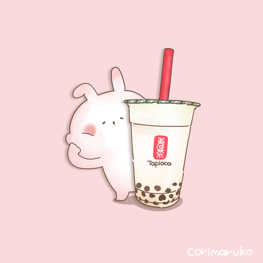 こりまるこ タピオカの日 タピオカ ミルクティー ジャスミンミルクティー 紅茶 うさぎ かわいい ほんわか 癒し イラスト イラスト好きな人と繋がりたい Lineスタンプ Line絵文字 こりまるこ T Co Lauujermaf T Co