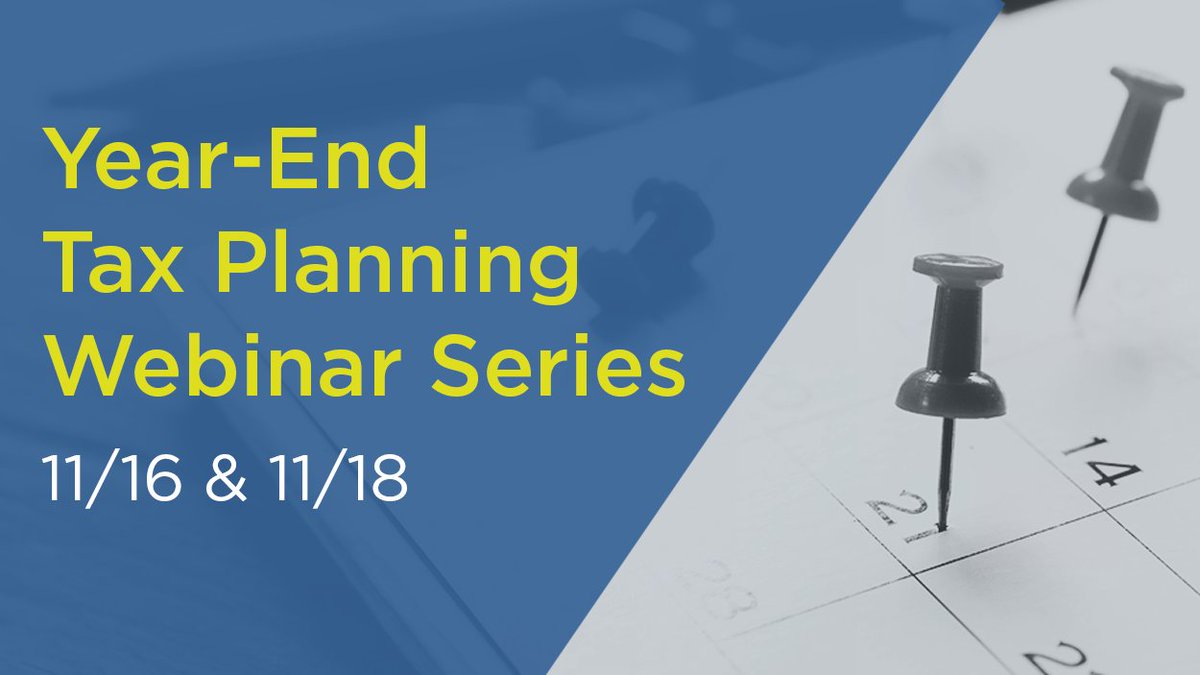 dgc_advisors's tweet photo. One week away: Register now for our Year-End Tax Planning Webinar Series. We will hold two webinars, one for individuals &amp; one for businesses, on 11/16 &amp; 11/18. DGC’s experts will cover many topics including the impact of proposed federal tax legislation: https://t.co/uQ5GCnDAG4 https://t.co/PjMpGaoLQV