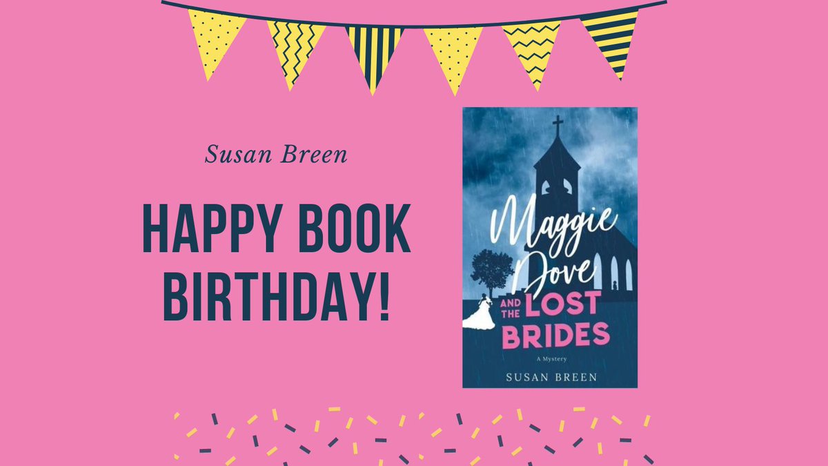 A very happy #bookbirthday to @SusanjBreen for Maggie Dove and the Lost Brides! 🎉 This is the 3rd book in the Maggie Dove mystery series!