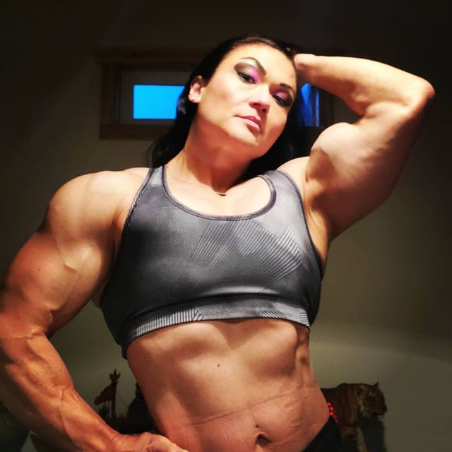 bigmusclegirls on X: Big female biceps #muscle #fitness #fbb #big