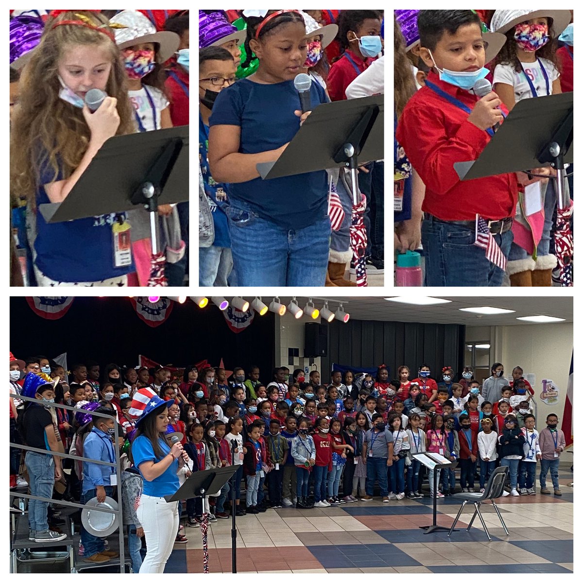 Veteran’s Day Celebration with our 2nd grade students today. We appreciate our Veterans’ service! <a href="/HolbrookCFISD/">Holbrook Elementary</a> #MissionPossible