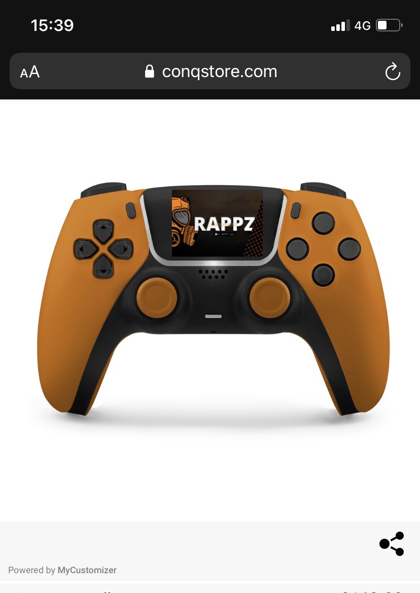 Rapppzzzz's tweet photo. Customised PS5 controller from @ConQGamingShop, in the basket ready for payday, colours of @DIVERGENTSeu had to be reppedπͺπ»,only 20 days to go till orderπ #Vanguard #ConQgaming #customisedcontroller #divergents #PS5 https://t.co/C5j3EEizPl
