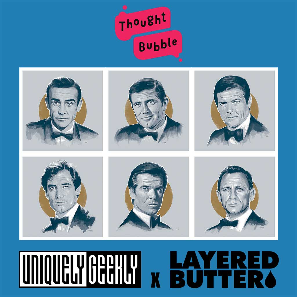 UniquelyGeekly's tweet photo. Working with our friends @layered_butter and @studioralston we've got this suave, sophisticated print set available at @ThoughtBubbleUK this weekend. Swing by &amp; see us to pick one up. We'll post details of more AP's &amp; exclusives we'll be bringing over the next few days. #tbf21 https://t.co/fhyGQYHwkb