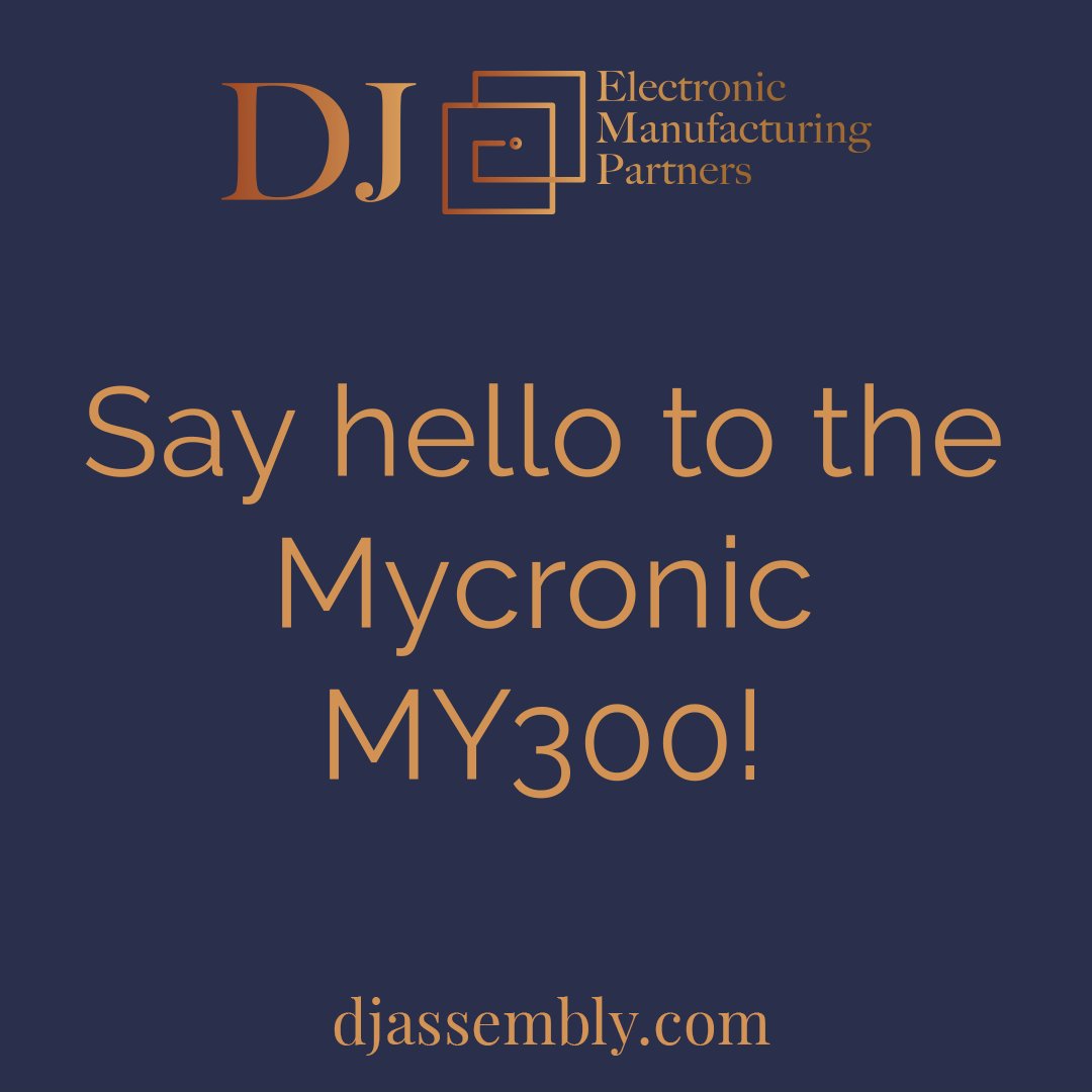 We own the most advanced pick and place machine to date, the Mycronic MY300!

The MY300 delivers fantastic precision and flexibility when dealing with production quality in a faster, smaller and smarter format.

djassembly.com

#pcbassembly #newmachine