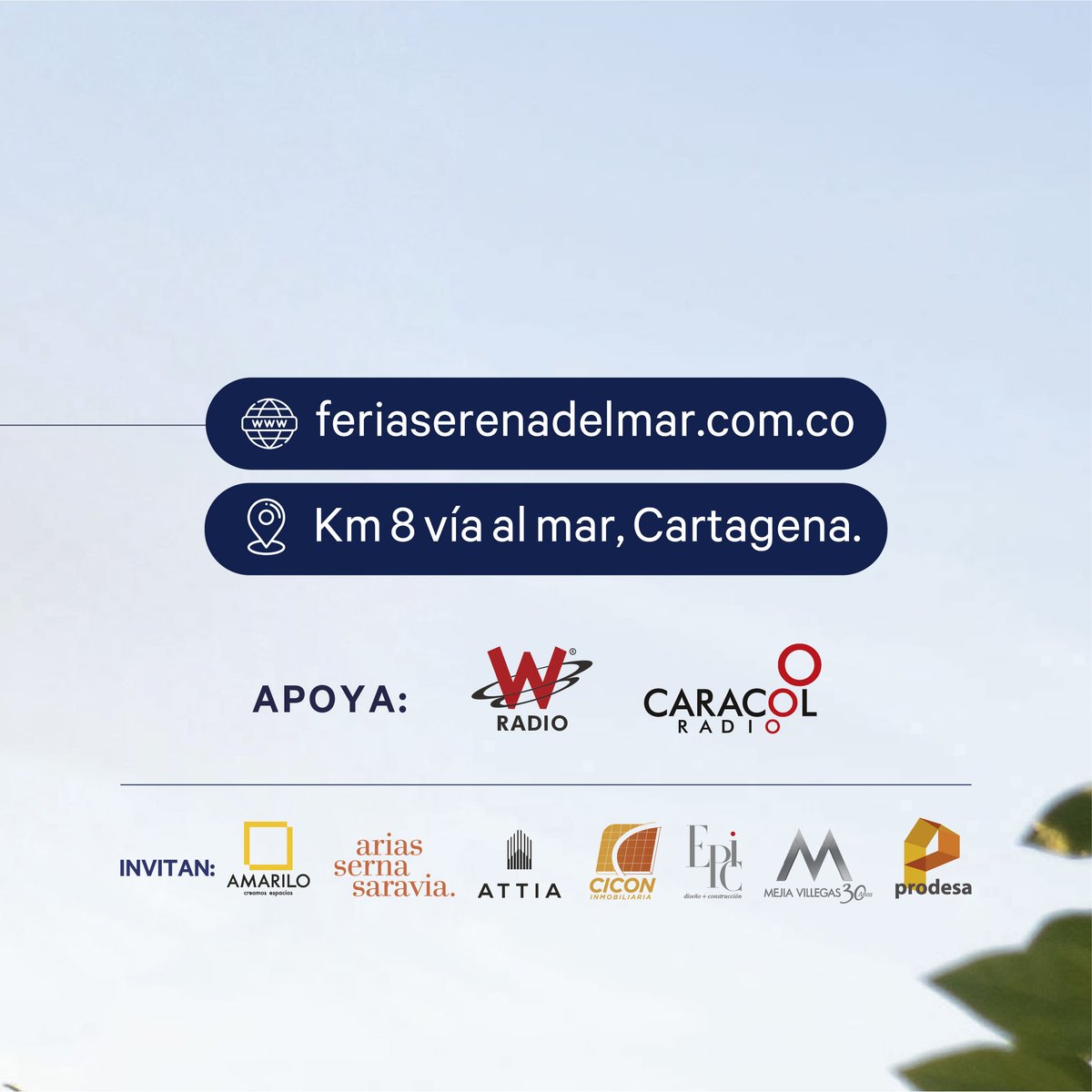 SerenadelMar's tweet photo. ¡Nos extendimos para ti!
Porque mereces disfrutar por más tiempo de nuestros beneficios y descuentos, llevaremos a cabo nuestra #FeriaInmobiliaria Serena del Mar hasta el 21 de noviembre. Visítanos en el Km 8 vía al Mar en #Cartagena en https://t.co/VZOY5mgiHf https://t.co/9B9xDgKWDx