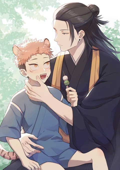 夏虎
和尚和小虎妖🐯 
