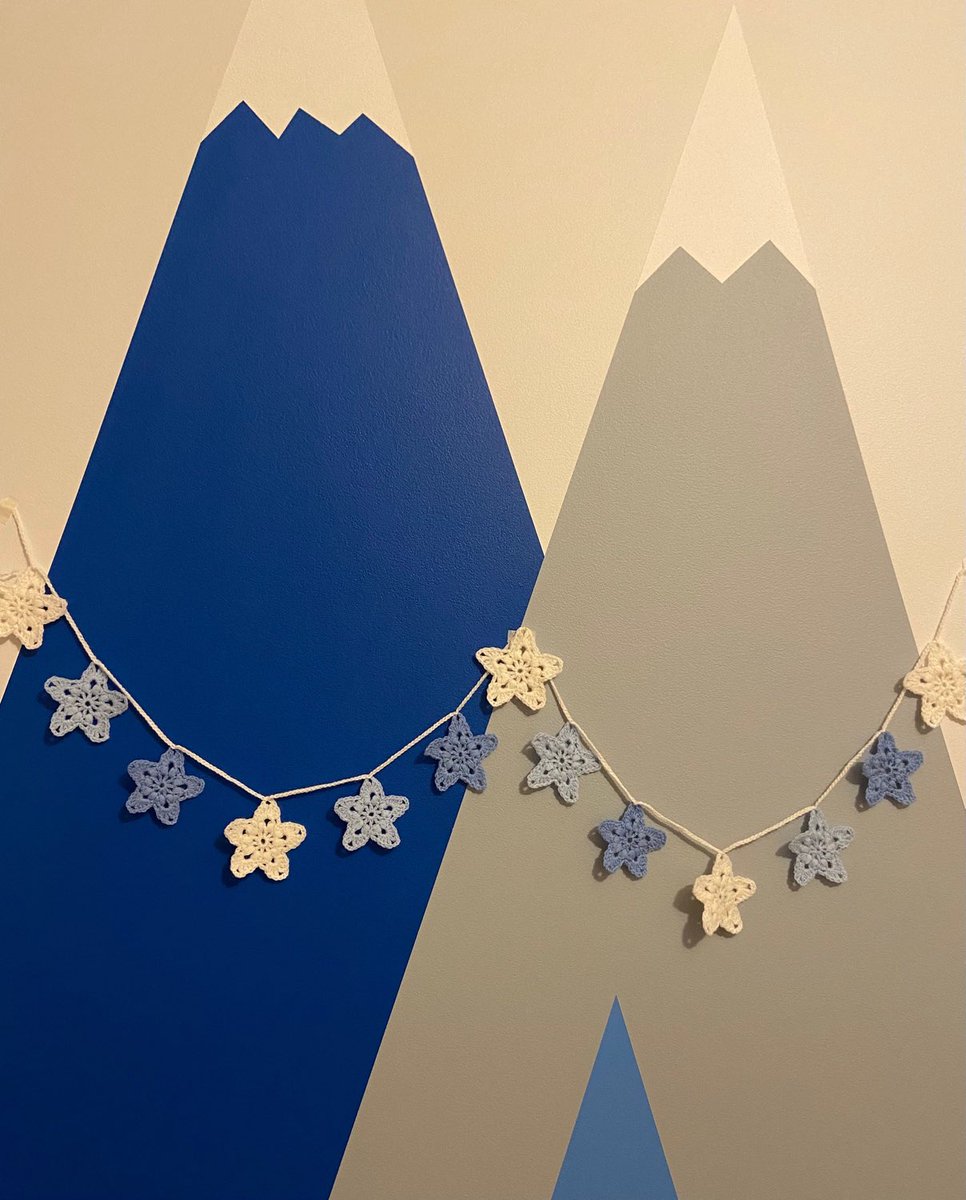CraftCloudy's tweet photo. Excited to share this item from my #etsy shop: Crochet garland, star garland, Christmas star garland. https://t.co/bv72kGZKCd https://t.co/uurszYaz8w