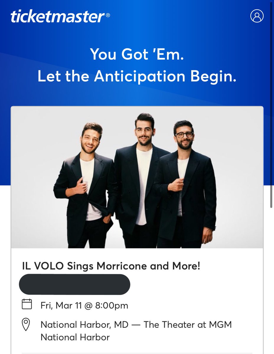 ILVOLOVERDC's tweet photo. See you guys in March 11 💜 @ilvolo @GianGinoble @IBoschetto @piero_barone #IlVoloOnTour https://t.co/ih3Si4BGgl