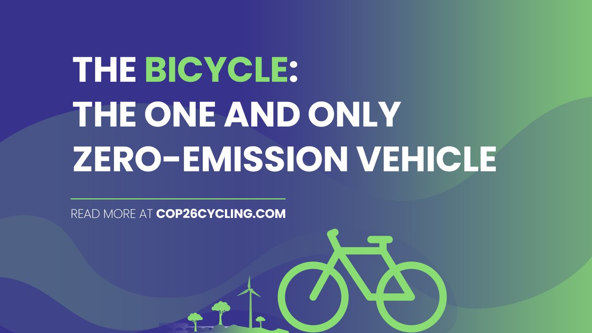 On Transport Day at #COP26, leaders from across the 🌍 will negotiate commitments to 0⃣-emissions transport

250+ organisations have now signed our open letter to say there is no more negotiating. We need more cycling, now. #COP26cycling 🚲

Read it here👉 cop26cycling.com