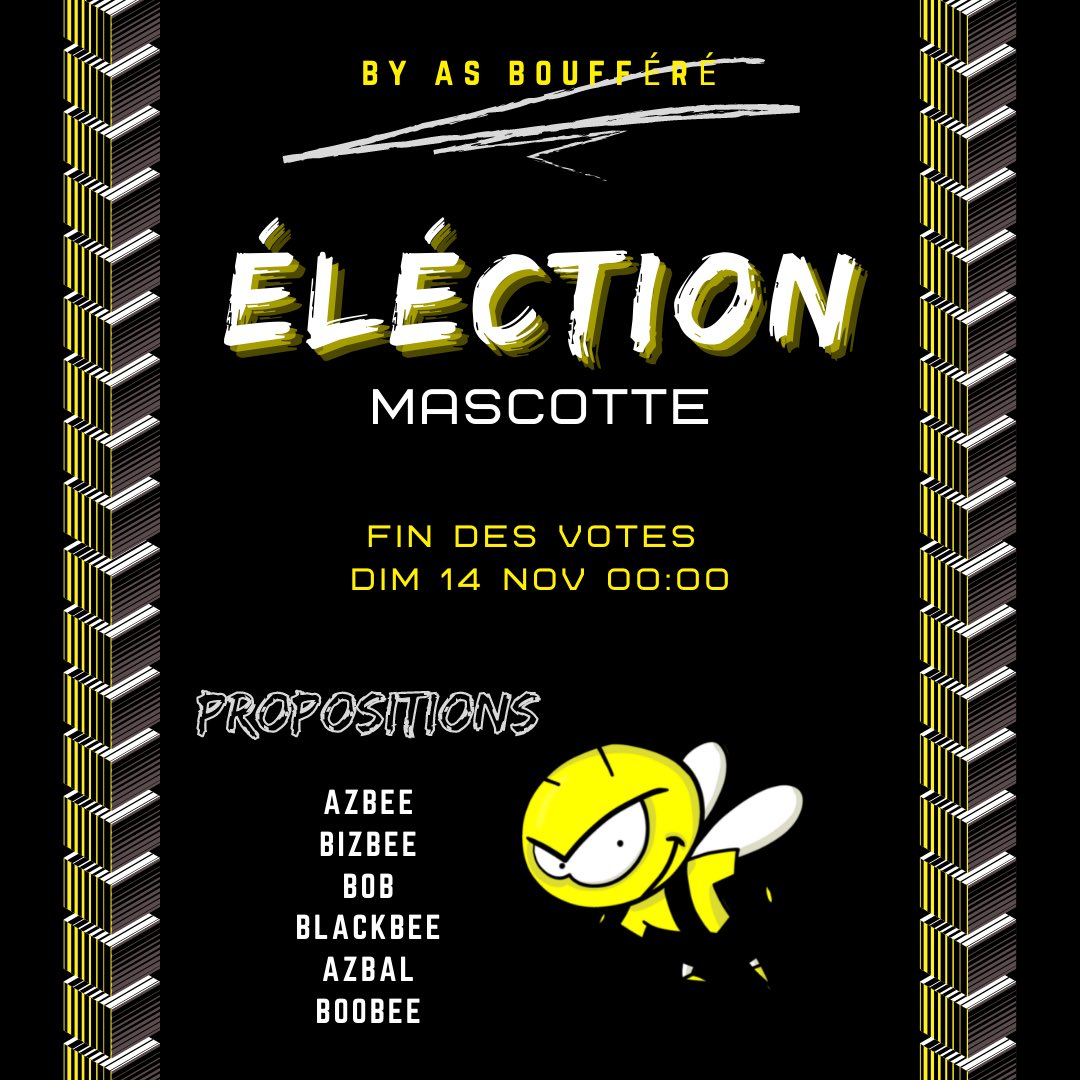 Élections Mascotte ASB 👀

Partenaires et licenciés RDV dans vos mails pour remplir notre lien Google Form et voter pour votre mascotte !! 

⚫️🟡 

#teamasb