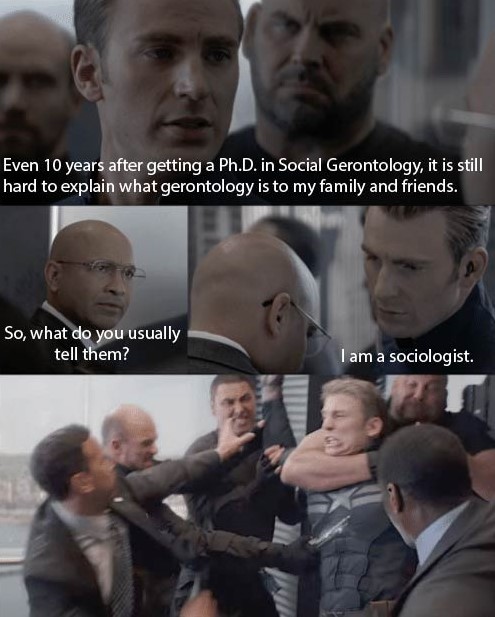 A common challenge as a social gerontologist. #gerontology #gerotwitter