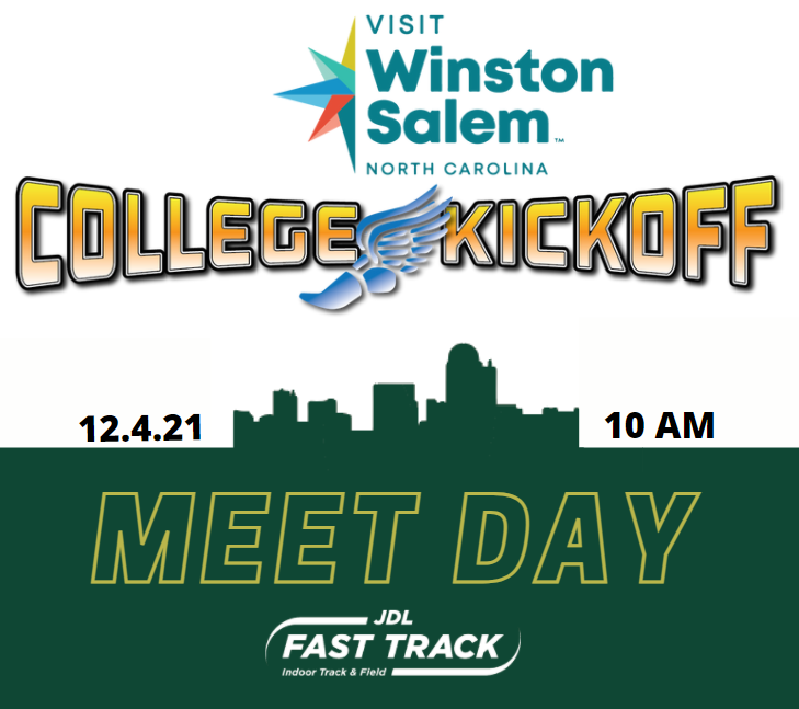 Today is the women’s competition day for the Visit Winston-Salem College Kick-Off meet! Events start at 10am EST. @VisitWS

📊 – live.jdlfasttrack.com/meets/10361

See you there!
#jdlfasttrack