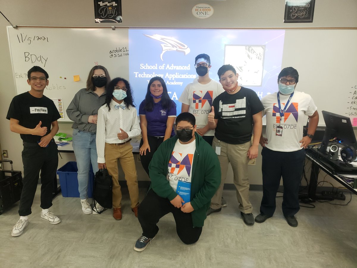 ARobles_EHS's tweet photo. Our awesome #EastlakeSATA students rocking it at our annual Career Awareness Showcase event last Saturday! #TeamSISD #FearTheFalcon https://t.co/Ane9aRgeqe