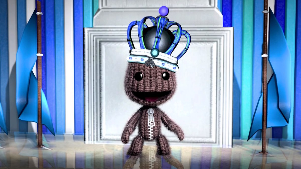 LBPUnion's tweet photo. 👑 Let's get #LBPReconnected! This is the Reconnected Crown, the prize for the winner of this #littlebigplanet contest. The deadline is this Friday November 12th. Everyone who signs up has a chance to win, so sign up now at https://t.co/NcGeImgOg8! https://t.co/LO71QWLe2J
