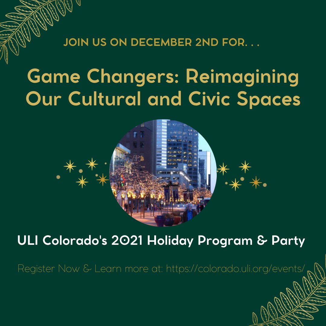 aslacolorado's tweet photo. Join our friends at ULI Colorado for walking tours of transformative projects followed by their first in-person holiday gathering since 2019, to be held indoor-outdoor on the 11th-floor sky terrace and social lounge at Block 162.

Follow the link in the post! https://t.co/xSqMUmv8oo