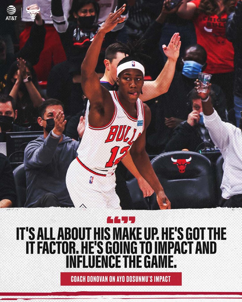chicagobulls's tweet photo. Ayo is fearless.

@ATT | #BullsNation https://t.co/6DLdSUaAoK