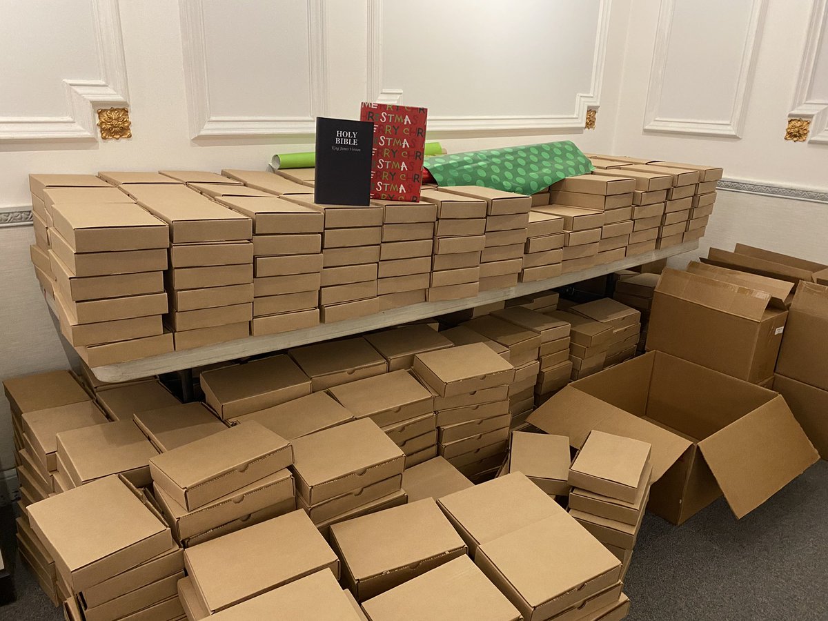 PastorDCManchNH's tweet photo. Bibles for the Parade! https://t.co/2XzxpAWZKY