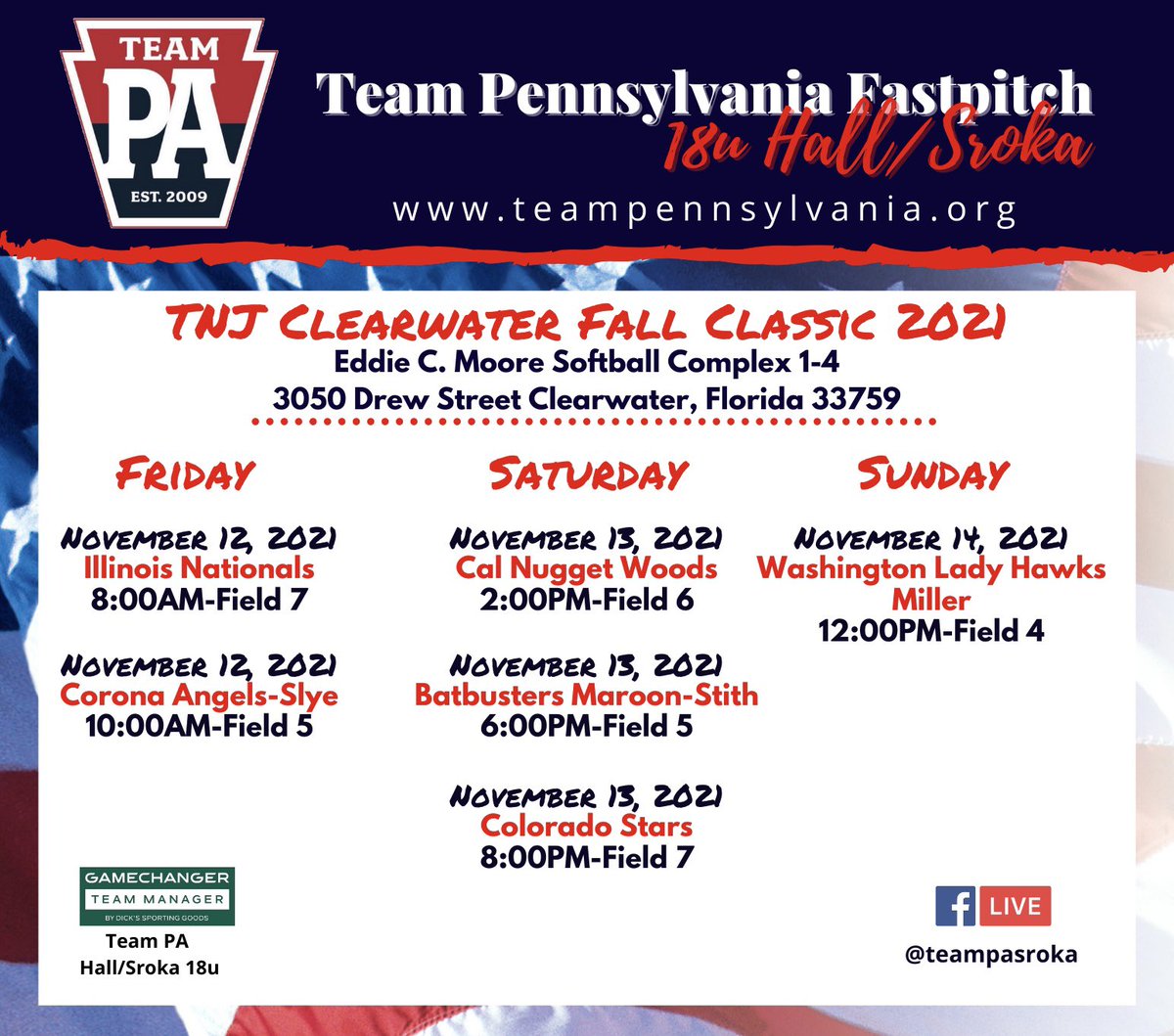 Team Pa Sroka 18u (@teampasroka04) on Twitter photo Our last fall tournament this weekend!
Our girls will be ✈️ to Florida.🏝
#teampaproud
<a href="/teampafastpitch/">Team Pennsylvania Fastpitch</a> Our last fall tournament this weekend!
Our girls will be ✈️ to Florida.🏝
#teampaproud
<a href="/teampafastpitch/">Team Pennsylvania Fastpitch</a>