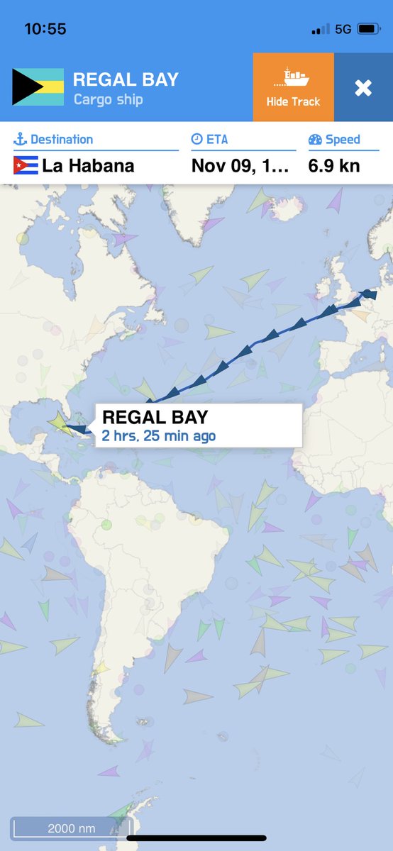 FlconEYES's tweet photo. #REGALBAY #IMO9053658 REFRIGERADO desde Europa por entrar en la Bahía. #cubarcos #15NCuba #9Nov https://t.co/Gy7StJ27LR